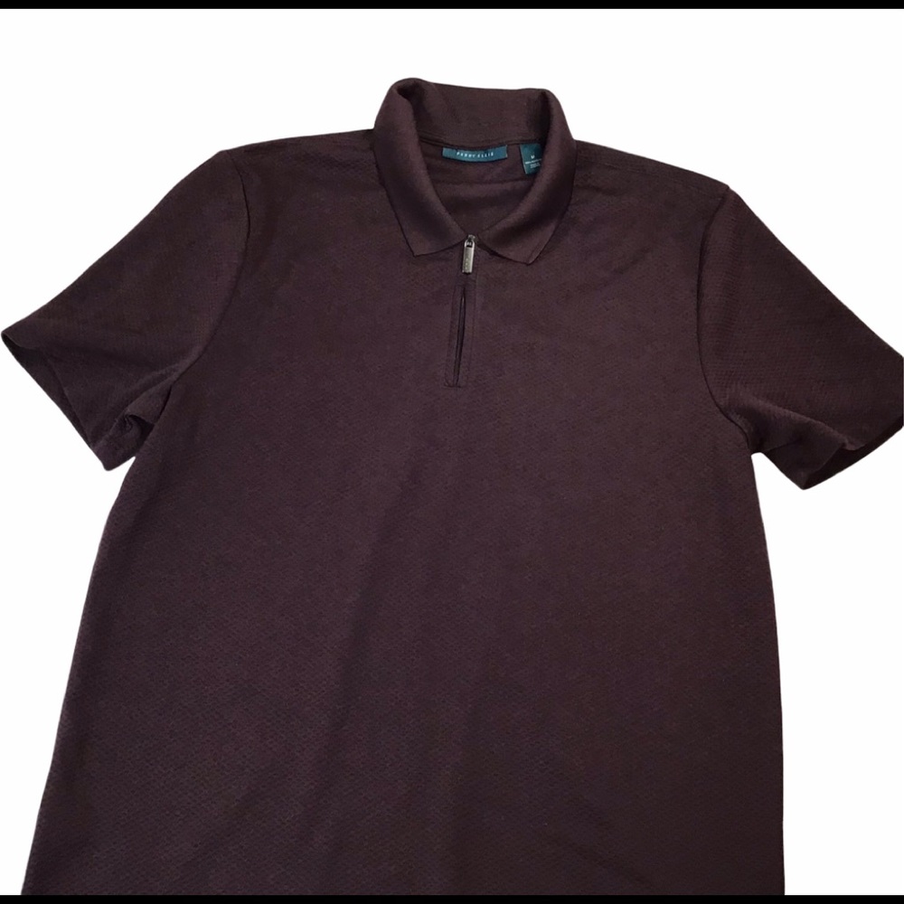 Maroon Perry Ellis Polo Shirt Size M